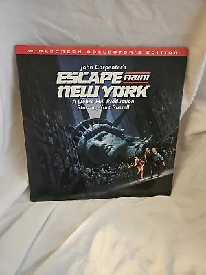 HAND SIGNED!John Carpenter's Escape From New York Laserdisc Collector's Edition • $195