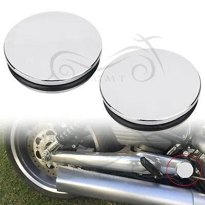 $20.98 • Buy Chrome Aluminum Swingarm Pivot Bolt Cover Kit Fit For Harley V-Rod Muscle VRSCF