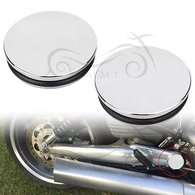 $20.98 • Buy Chrome Aluminum Swingarm Pivot Bolt Cover Kit Fit For Harley V-Rod Muscle VRSCF