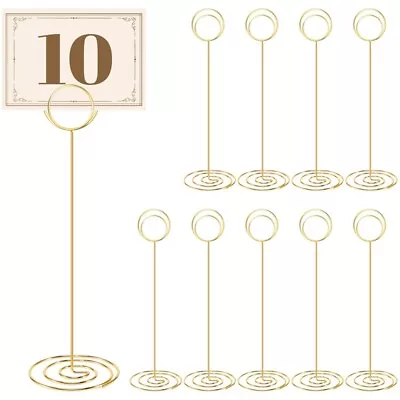 Table Number Holders 10Pcs - 8.75 Inch Place Card Holder Tall Table Number7842 • £12.22