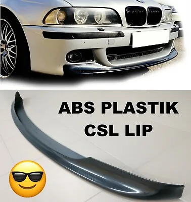 BMW E39 CSL Front Lip Spoiler M5 Bumper Splitter CSL Style ABS Plastic - GLOSS • $149