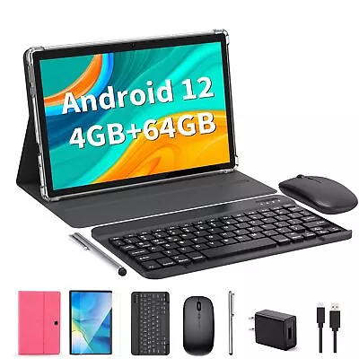 Android Tablet 10 Inch Android 12 Tablet 2 In 1 Tablet With Keyboard Mouse... • $101.10