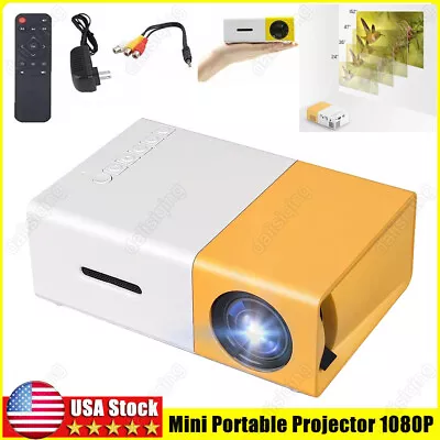 Mini Portable Projector 1080P LED Pico Video Projector For Home Theater Movie US • $23.99