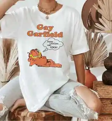 Gay Garfield Shirt Vintage Garfield Shirt Garfield Cat Shirt Funny Gay Garfie • $18.99