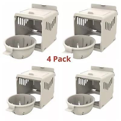 4 X Canary Nest Pans Luxury External Nest Boxes For Canaries Small Birds • £24.49