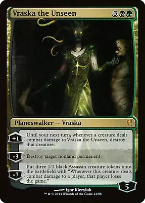 $5.35 • Buy Mtg Magic Vraska The Unseen FOIL ENGLISH Vraska The Unusual Duel Decks Jace Vs