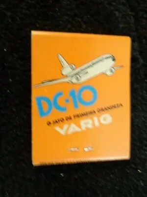 Vintage Brazil Varig Airlines DC-10 Jet Matchbook - Excellent Condition! • $0.99
