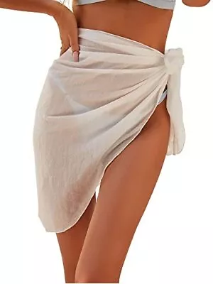 ZAFUL Tie Side Beach Sarong Coverups Sheer Bikini Beach Wrap Cover Ups Swimwe... • $38.99