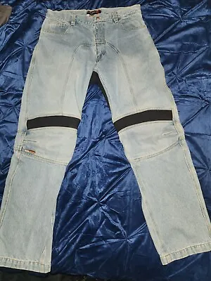 Icon Recon Asphalt Technologies Motorcycle Racing Jeans Pants Men 36 USA Vintage • $44