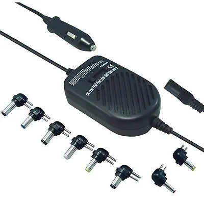 Universal DC Car Charger Adapter Notebook Laptop Computer With 8 Detachable Plug • £12.99