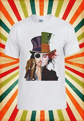 Mad Hatter Johnny Depp Jack Sparrow Men Women Vest Tank Top Unisex T Shirt 162E • £10.95