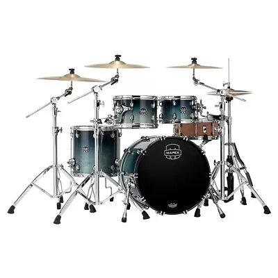 Mapex SR504X Saturn Fusion 4pc Shell Pack With 20  Kick - Teal Blue Fade • $1879