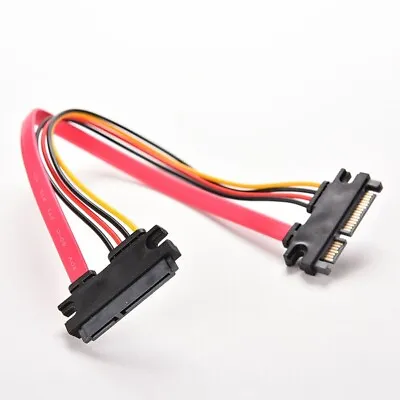 $5.99 • Buy 30CM Male To Female 7+15 Pin SATA Data HDD Power Cable (LS76) Extend Extension