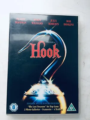 Hook DVD 1991 Peter Pan Family Film Movie Classic Robin Williams Dustin Hoffman • £5