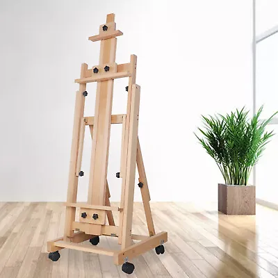 Heavy-Duty Studio Artist Easel H-Frame Wood Painting Art Easel Standing 48*53cm • $147.25