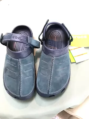 Crocs Yukon Mesa Clog Men’s Navy Roomy Fit 203261 Size Men UK 8. New Tags No Box • £49.95