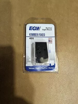 EGW Kimber 1911 Fixed Sight Mount. Vortex Viper-Venom & Burris FastFire New • $40