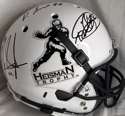 Mark Ingram Derrick Henry Devonta Smith Signed Full Size Alabama Heisman Helmet • $699