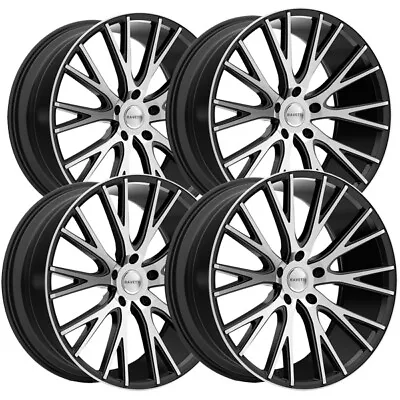 (Set Of 4) Ravetti M12 22x9 5x112 +32mm Black/Machined Wheels Rims 22  Inch • $1068