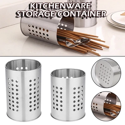 $11.91 • Buy Kitchen Utensils Drying Caddy Stainless Steel Chopsticks Holder Cutlery F