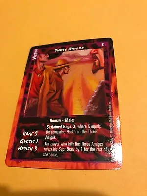 THREE AMIGOS : RAGE 1998 LOFR CCG Sept Card White Wolf Werewolf TCG Victim  • $5