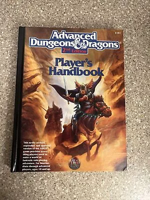 Advanced Dungeons And Dragons: Player's Handbook 2nd Edition 1989 TSR • $40