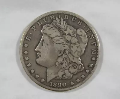 1890-CC Morgan Silver Dollar In A VF Cond. 90% Silver & A Beautiful Coin!! • $100