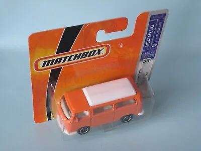 Matchbox Volkswagen VW Camper Van Orange Bay T2 Classic Retro Toy Model 72mm E • £21.99