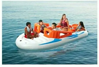 Nib *~6 Person Inflatable Party Boat Float ~* With Cooler • $214