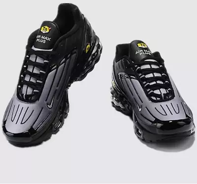 Nike Air Max Plus 3 Men's Low-Top Black Running Shoes CJ9684-002 • $72.99