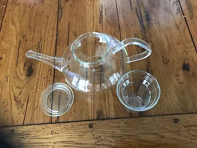 Jenaer Glas Teekanne Teapot W/ Infuser 1.0 Liter Made In Germany (Boxed) • $120