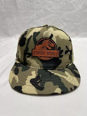 Jurassic World  Camouflage Print T-Rex OS Snapback Hat Youth • $6.99