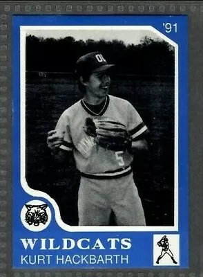 1991 #9 Kurt Hackbarth WildCats J.V. Old Lyme High School Baseball Card  • $10