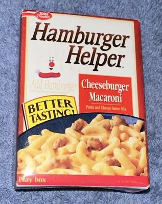 Vtg Pretend Play Mini Betty Crocker Hamburger Helper Cardboard Box Toy • $9.97