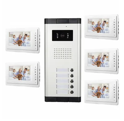 Apartment Wired Video Door Phone Intercom Entry System For Multi Units 2 To 12 • $169.99