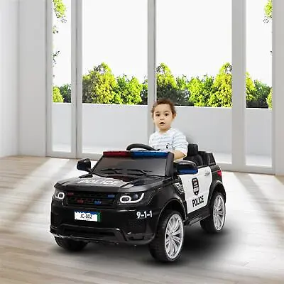 $180.99 • Buy 12V Kids Police Car Ride On SUV Truck Toys Gift Siren Music LED W/ Remote