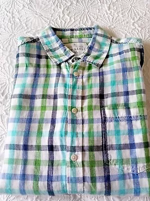 M&S Marks And Spencer Mens Short Sleeve Linen Shirt XL • £6.99