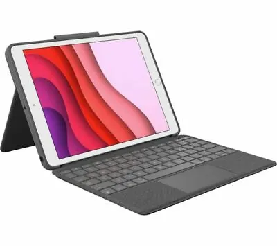 Logitech Combo Touch Trackpad Case For IPad (7th 8th & 9th Gen) Graphite  • £89.99