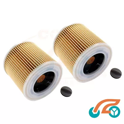 2 Cartridge Air Filter For Karcher WD3.300M WD3.300M WD3.330M Vacuum Cleaner • $34.95