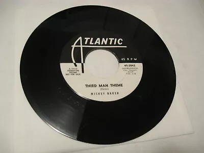 **Mickey Baker/ Third Man Theme B/w Baia/ Atlantic/ 1959/ WLP Promo • $12.51