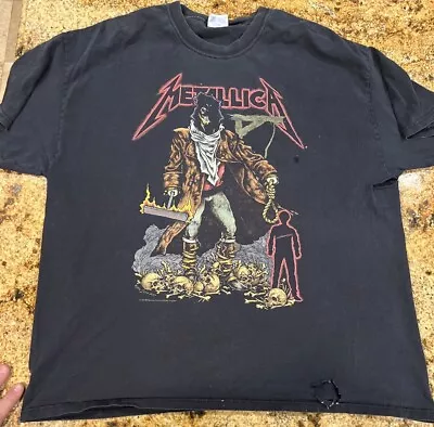 Vintage 1994 Metallica Unforgiven Double Sided Concert T-shirt 2XL XXL Read • $160.16