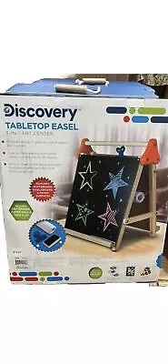 Discovery Kids 3-in-1 Tabletop Easel Dry Erase Chalkboard & Paper Roll. NEW! • $47.50