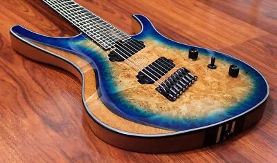 Halo Octavia 8 String Multi-Scale Guitar Mahogany Body Maple Burl Top Hipshot • $1849