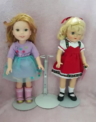 3 KAISER DOLL STANDS For WELLIE WISHERS TONI MADAME ALEXANDER 12 -20  NO DOLLS • $28.50