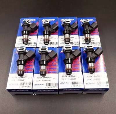 8x Genuine ACDelco 12580681 Fuel Injector 217-1621 2004-10 Chevy GMC 5.3/6.0/6.2 • $69.88