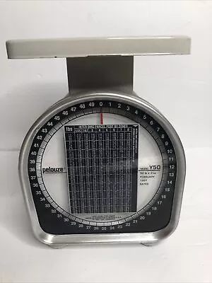 VTG Pelouze Model Y50 50 Lb. X 2 Oz. 1991 Postage / Shipping Scale Used By UPS • $24.95