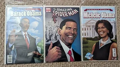 Barack & Michelle Obama/Spider-Man Comics Lot Of 3 • $50