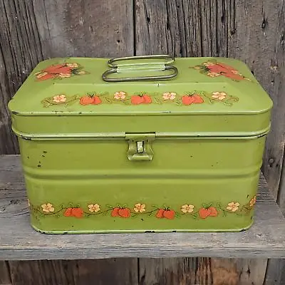 Vintage Tin Coal Miner's Lunchbox Retro Mining Lunch Bucket Repurposed Craft Box • $51.99