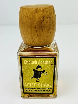 Vintage ENGLISH LEATHER After Shave Splash For Men 4 Fl. Oz.  Clean Smooth • $22.95