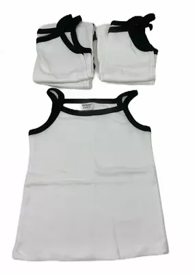 NWOT MONAG KIDS TEE SHIRT T-Shirt White Black Tank Lot 5 Short Sleeve 12 Months • $10